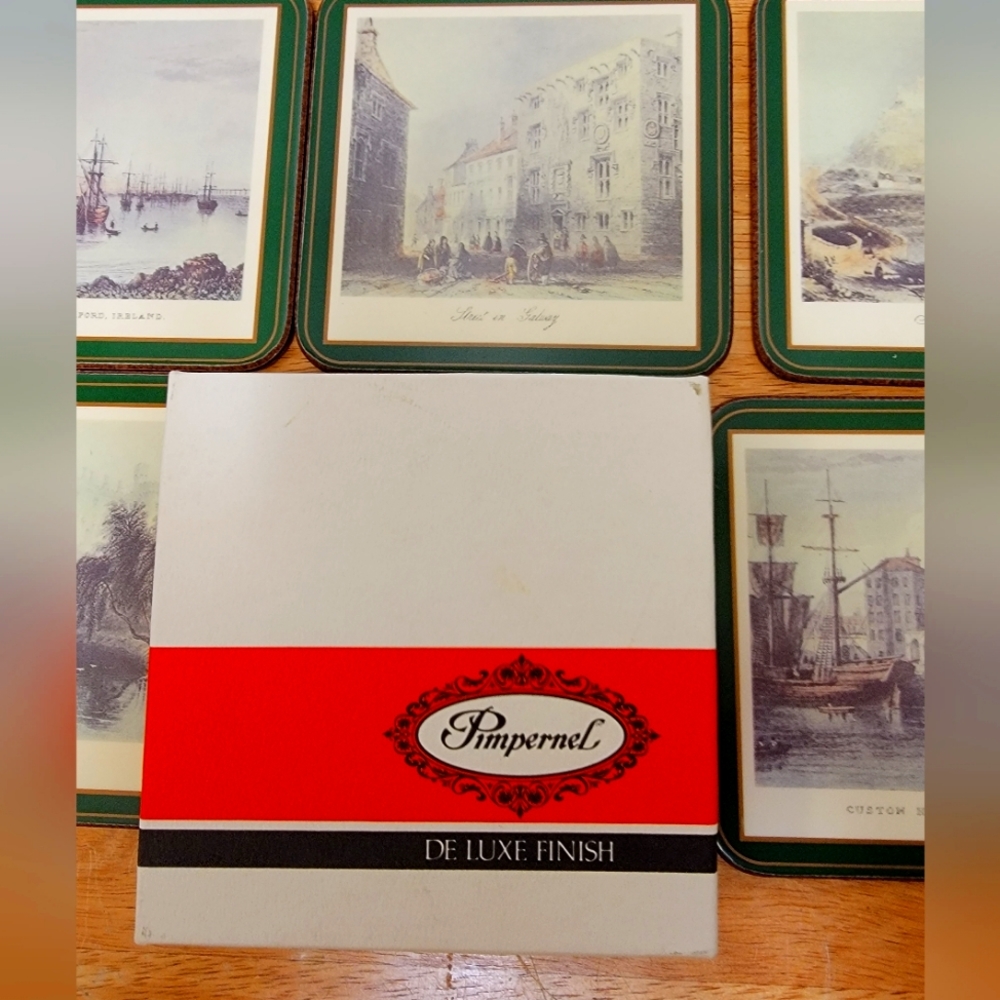 Pimpernel Coasters Eire Series - 3 Places In Ireland - Six (6) in Original Box